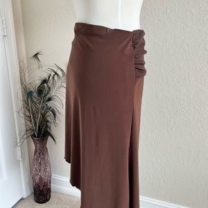 Vixen brown slip on skirt - medium